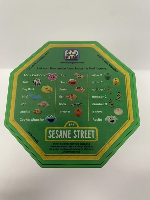 FIND IT A Contained Adventure Sesame Street Edition Puzzle Game 40 ...