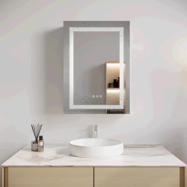 26x20 inch Bathroom Medicine Cabinet with LED Mirror, Anti-Fog, Waterproof,