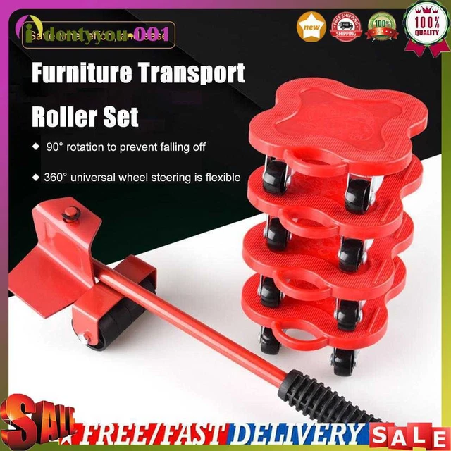 5pz Strumenti mobili sollevamento mobili Movitori Ruota Sollevatore Mobili Set Barre Barre