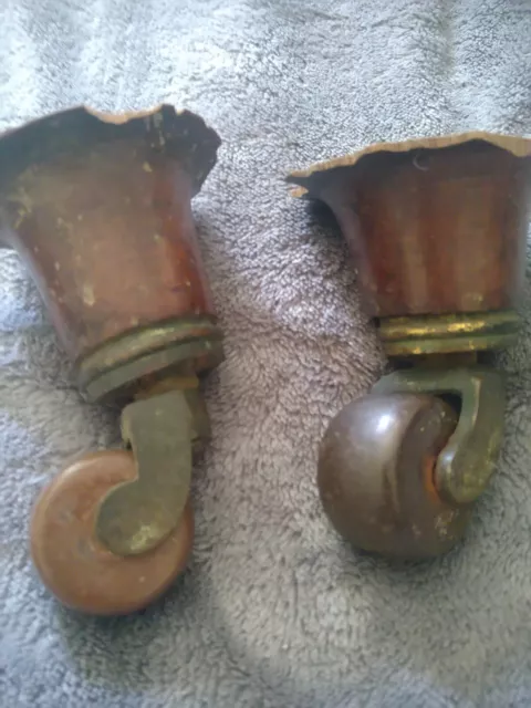 Vintage old Antique Furniture Castors