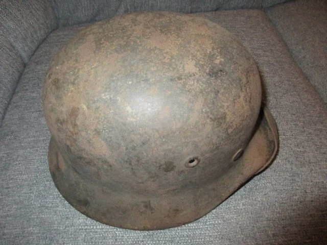 Toller und absolut unberührter, originaler Stahlhelm der deutsche Luftwaffe