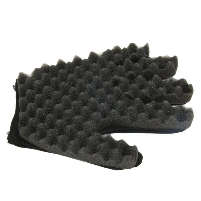 Guanto arricciacapelli afro bobina flessibile per capelli spugna per strumento salone barbiere BST