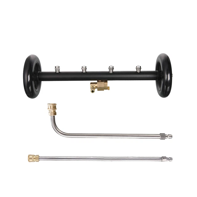 High Pressure Washer Underbody Car Wash Water Broom with 2 Pcs Extension E2O8