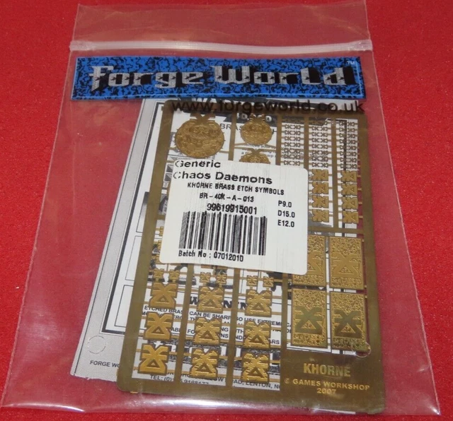 FORGEWORLD ETCHED BRASS Death Guard Chaos Warhammer Horus