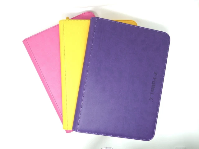 3x Z-Folio LX 9 Pocket Zipper Binders Portfolio Used Very Good BCW MTG Magic