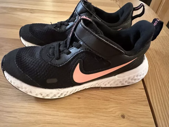 Girls black trainers size 13 shop