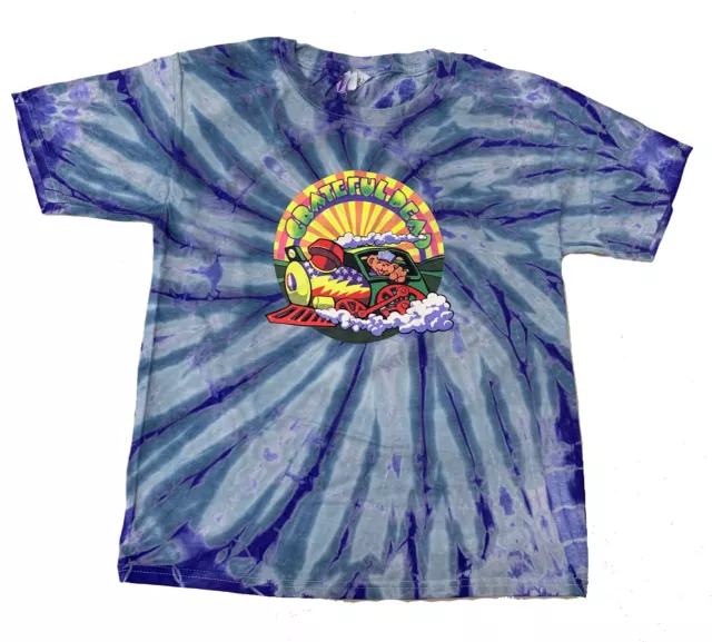 Grateful Dead Kids T-Shirt GD Train Tie Dye Tee