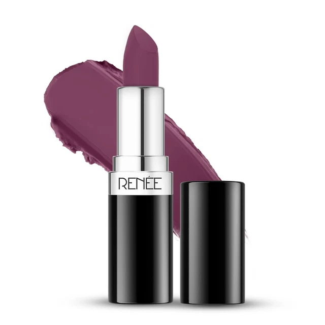 RENEE Stunner Matte Lipstick - Big Bang 4gm| Intense Color Pay Off,Full Coverage