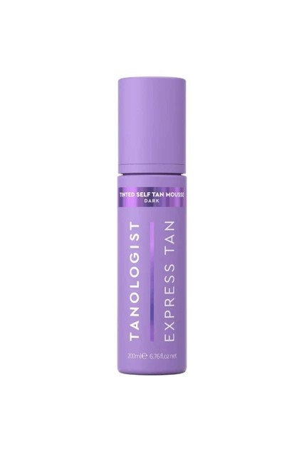 Tanologist Tinted Self-Tanning Mousse Dark Express Tan Fake False Tan 200ml NEW