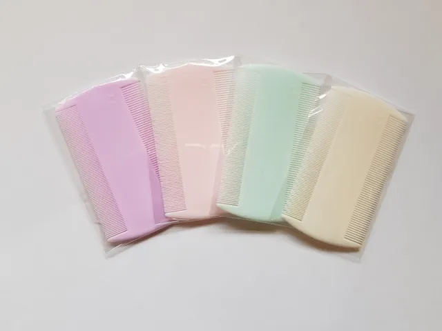 Pastel Nit Comb Double Sided Nit Comb Head Lice Detection Nits Kids Pet Flea x 4 5