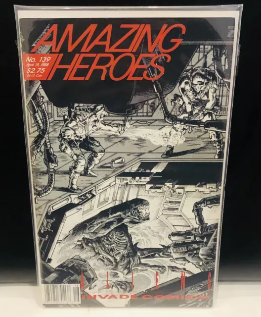 Amazing Heroes #139 - 1st App Of Aliens 04/88 , Predates Aliens #1 05/88 comic