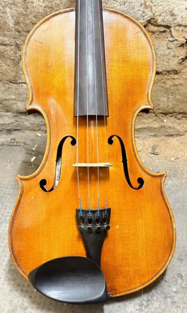 Alte Geige Violine 4/4 Ansaldo Poggi 1952 violin labeled Brandstempel