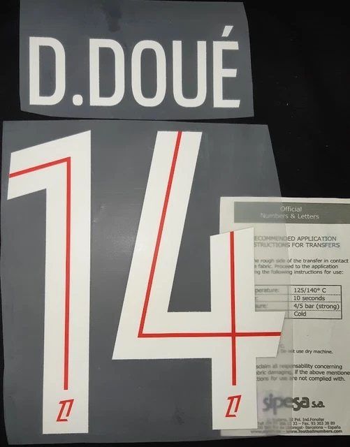 FLOCAGE OFFICIEL VITINHA N°17 ligue des champions PSG 25/26 Fifth (5ème) EUR 22,00 - FR