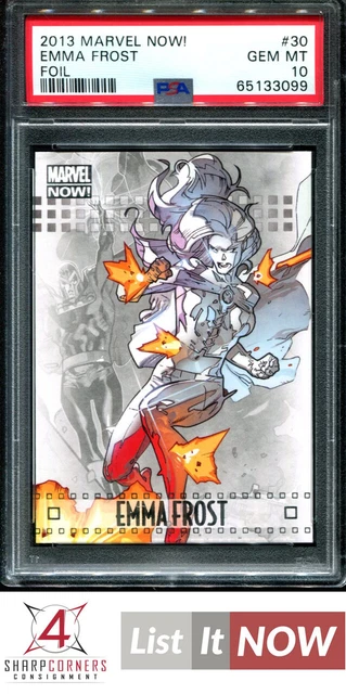 2013 Upper Deck Marvel Now! Foil #30 Emma Frost Pop 6 Psa 10 N3438113-099