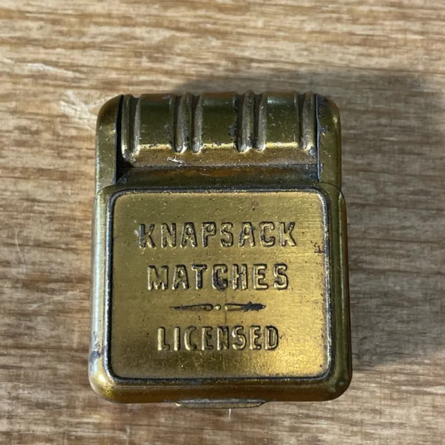 Vintage Match Box by Knapsack Matches, The United Machine And Supply Co.