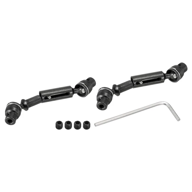 RC Car Drive Shaft CVD Rear Center Drive Shaft with M3 Grub Screws Metal Black
