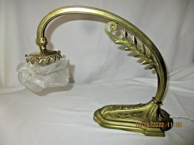 ANCIENNE  LAMPE SIGNEE CHARLES RANC  BRONZE Arts Decoratifs-Art Nouveau Signée -