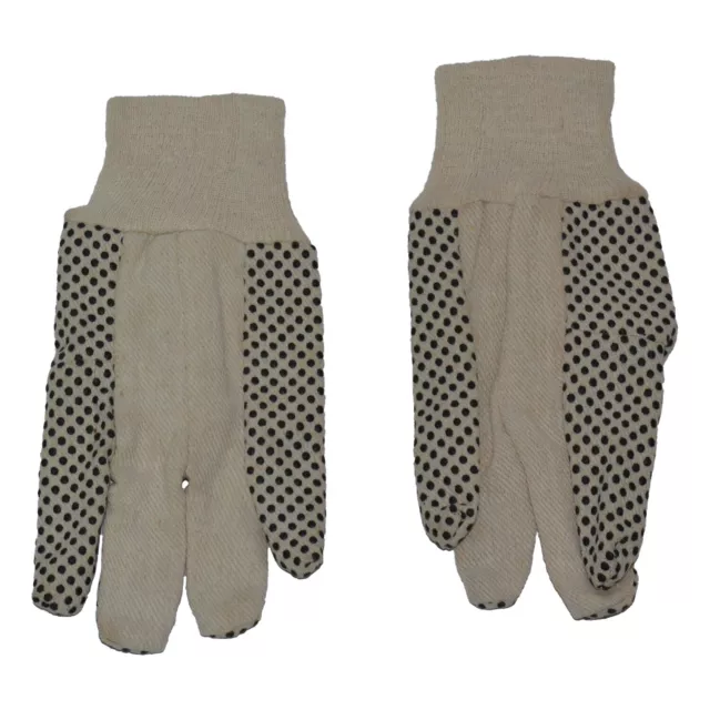 Guantes De Jardinería Valex En Algodón Talla 8 con Puntos PVC Antideslizante