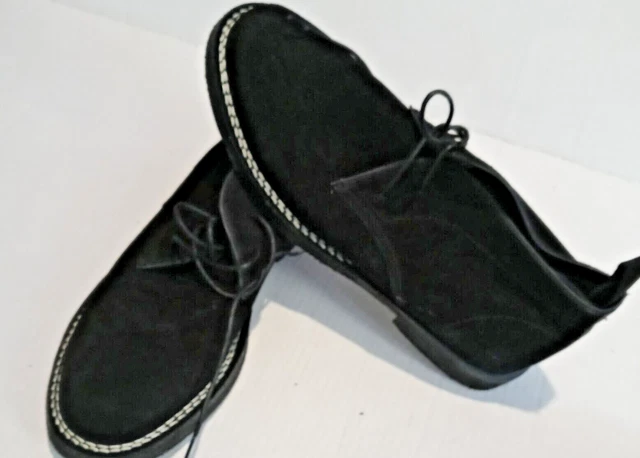 New Steve Madden Men's Logik Ankle Boot Black Suede 10.5 M US No Box