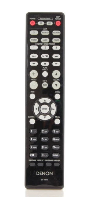Télécommande Denon RC-164 D'origine Pour Amplificateur (Réf#B-381)
