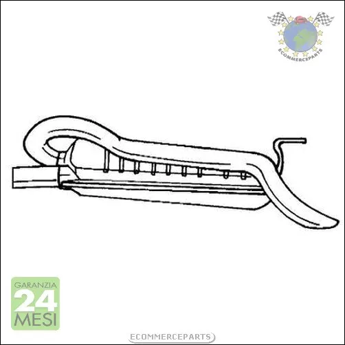 Silenziatore Marmitta Posteriore Sigam per FIAT BRAVO BRAVA LANCIA DELTA P