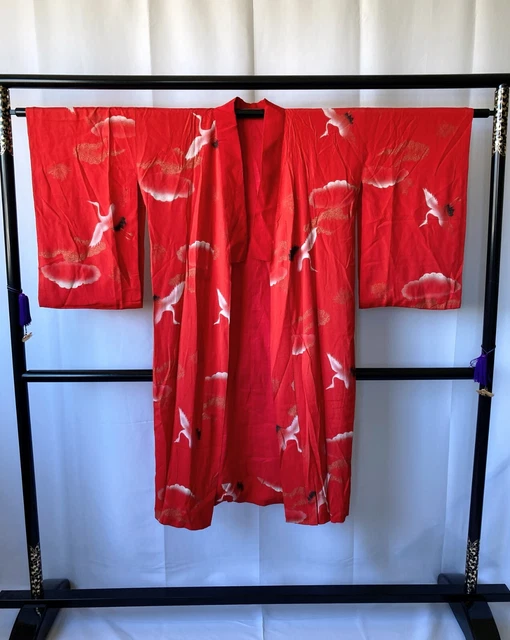 Vintage Japanese Juban kimono - Women's NagaJuban Kimono Robe
