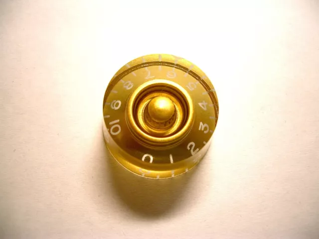 göldo Speed Knob, G-Style Poti-knopf (CTS) mit weißen Ziffern gold