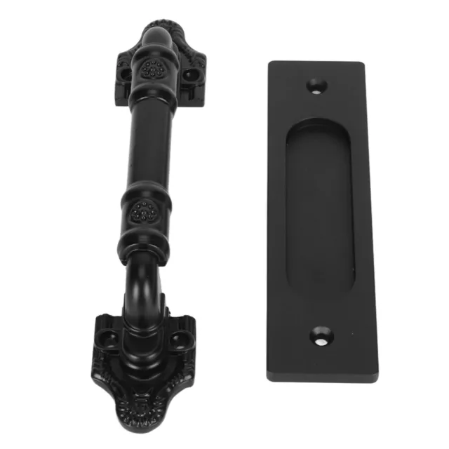 HG Sliding Barn Door Handle Double Sided Black Barn Door Pull Handle For Gates