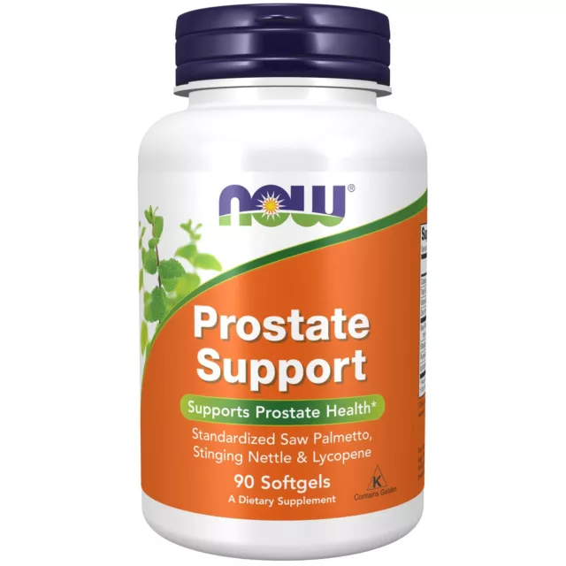 NOW Foods Prostate Support 90 Softgels, Men's Health, Saw Palmetto and Lycopene