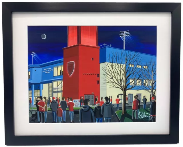 Hull KR, Craven Park Stadium. High Quality Framed Rugby Art Print. Approx A4