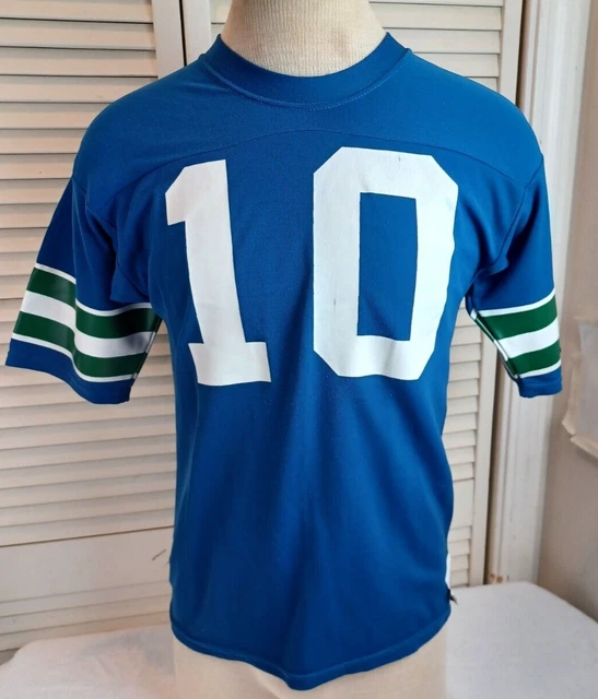 VTG 80S JIM Zorn Seattle Seahawks Sand Knit Medalist Football Jersey
