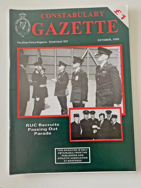 RARE RUC ROYAL Ulster Constabulary Gazette Ulster Police Magazine 
