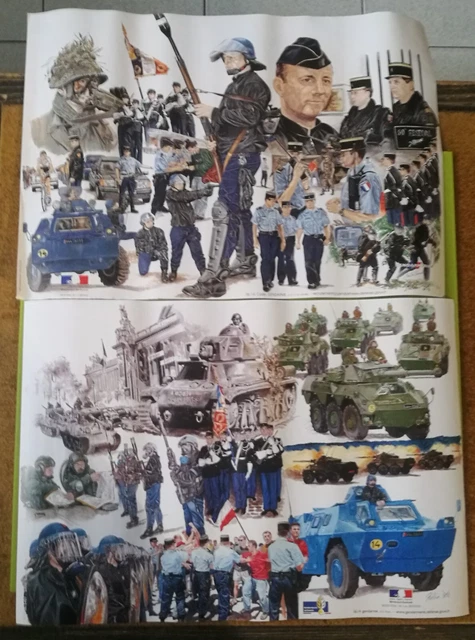 LOT DE 12 Fiches - Gendarmerie Nationale - Prévention Routière - Années