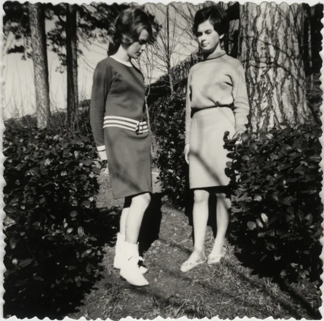 Antique Photo - Vintage Snapshot - Women's Fashion Garden Elegance - Woman Fashion