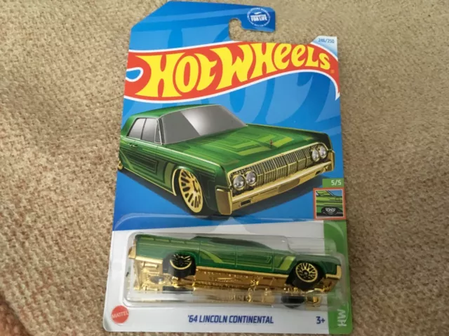 Hot Wheels - Dollar General Exclusive '64 Lincoln Continental Neon Green - 2024
