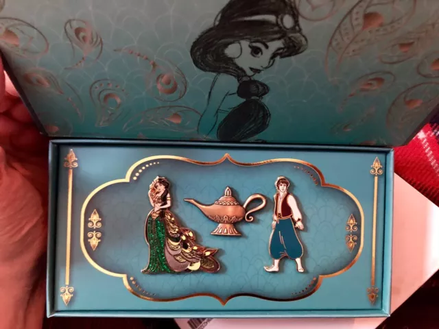 Disney Pin DSUK Aladdin Art Of Jasmine Pin Set (3 Pins) LE1000