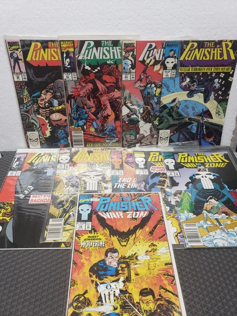 The Punisher & Punisher War Zone Lot Of 10 Hi Grade Copper Age