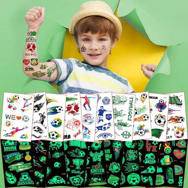 Autocollants Tatouages Phosphorescents Temporaires Pour Enfants - Brillent Dans Le Noir