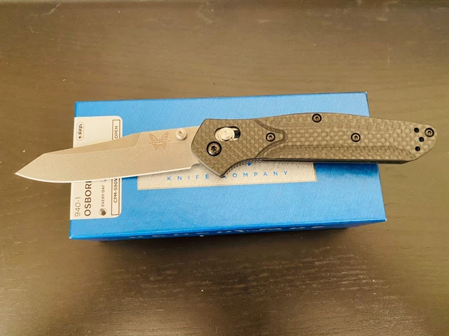 New Benchmade 940-1 Osborne S90V Carbon Fiber AXIS folding knife