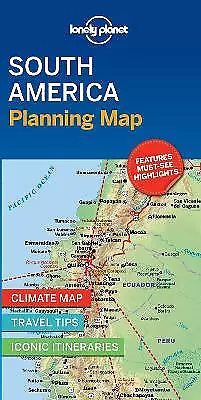 Lonely Planet South America Planning Map - 9781788686068