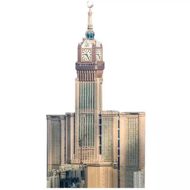H13517 Makkah Royal Clock Tower Abraj Al Bait Cardboard Cutout Standee Standup