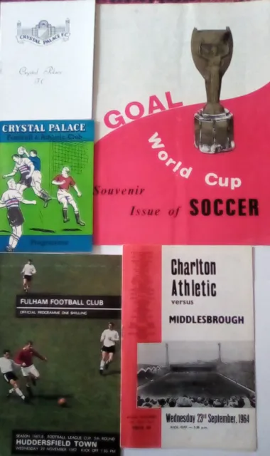 Football Programmes & Souvenirs 1960s