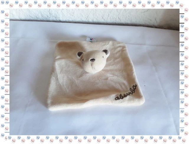 J - Doudou Plat Ours Beige Marron Absorba