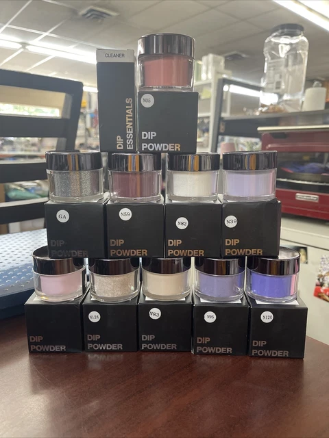(LOTE DE 10) POLVO DE INMERSIÓN DE NAILBOO 0,8 OZ. Y limpiador
