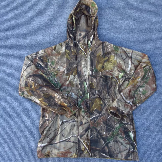 Cabela's Dry Plus Men's Realtree AP Camo Jacket Mesh Lined Hooded Size M Tall