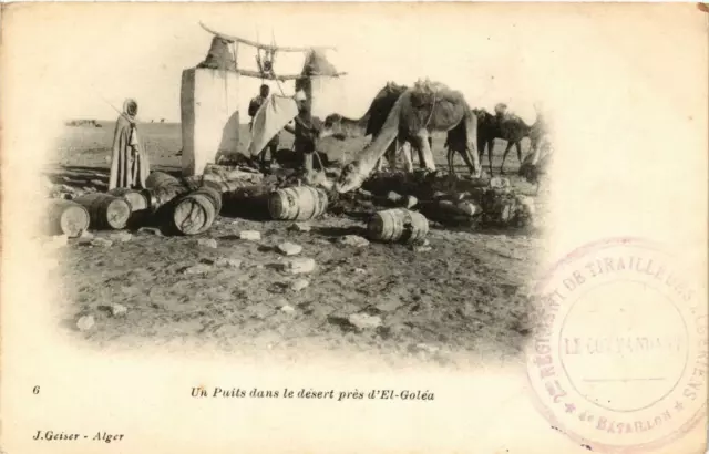 CPA AK Geiser 6 Un Puits dans le Désert pres d'EL-GOLEA ALGERIA (769722)