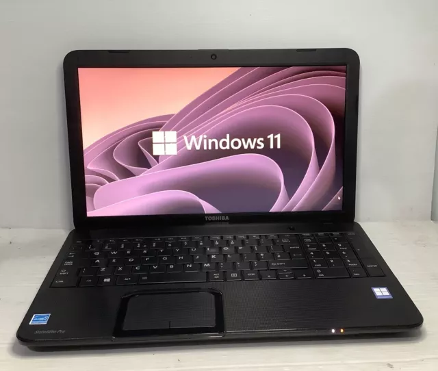 TOSHIBA SATELLITE C850-1CW,INTEL CELERON@1.80GHz,8GB RAM,120GB SSD,DVD WIN 11