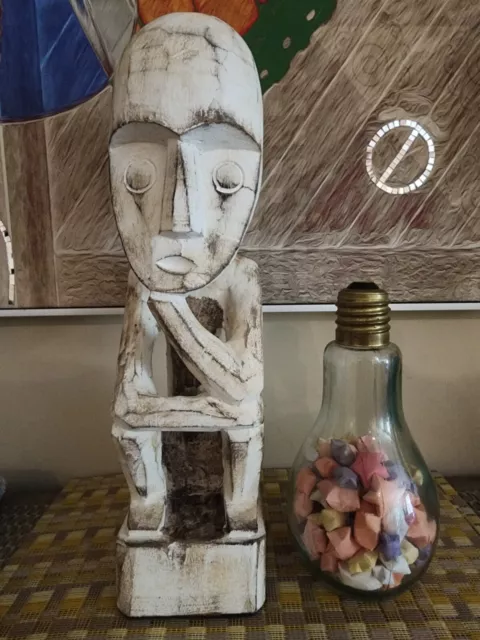 Vintage African Lega BWAMI tribe Initiation Figure Congo TRIBAL ART CRAFTS