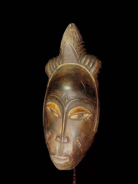 African mask antiques tribal Face vintage African Mask with unique Guro -5656