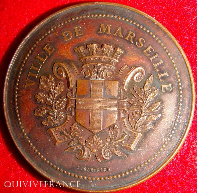 Médaille En Bronze Société Pour La Défense Du Commerce De Marseille - XXème Siècle
